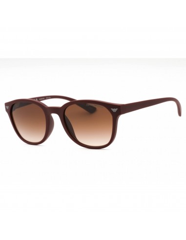 Emporio Armani Men's Sunglasses - Matte Bordeaux Oval Full Rim Frame | 0EA4225U 610113 Livraison rapide