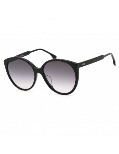 Fendi Women's Sunglasses - Black Plastic Oval Frame Grey Gradient Lens | FE40029U 01B les ligaments