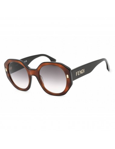 Fendi Men's Sunglasses - Tortoise Plastic Geometric Full Rim Frame | FE40045I 53B de technologie