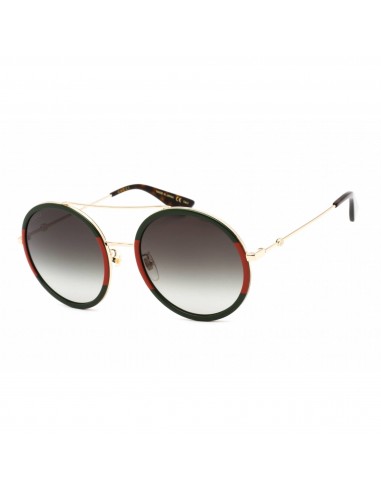 Gucci Unisex Sunglasses - Gold Metal Round Frame Green Gradient Lens | GG0061S 003 Toutes les collections ici