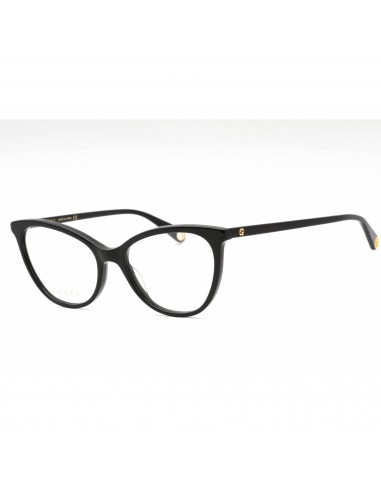 Gucci Women's Eyeglasses - Black Cat Eye Full Rim Frame Clear Demo Lens | GG1079O 001 Fin de série