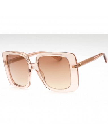 Gucci Women's Sunglasses - Beige Oversized Shape Frame Brown Mirror Lens | GG1314S 005 livraison et retour toujours gratuits