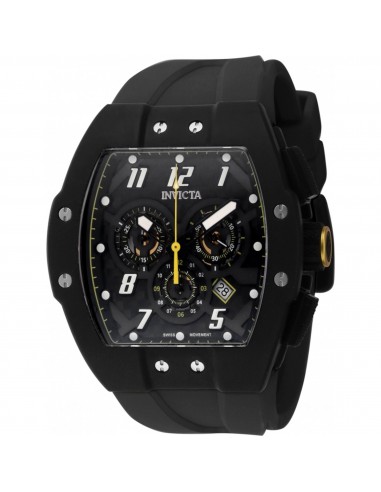 Invicta Men's Watch - Invicta Racing Quartz Black Dial Silicone Strap | 46643 Voir les baskets