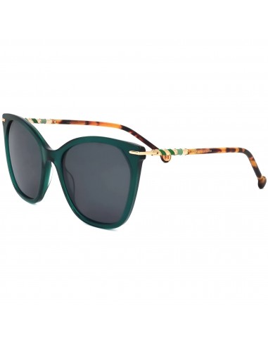 Carolina Herrera Women's Sunglasses - Green Havana Acetate Cat Eye | HER 0091/S 0XGW pas chere