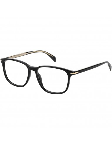 David Beckham Men's Eyeglasses - Black Plastic Full Rim Rectangular | DB-1017 0807 Paris Déstockage Promo