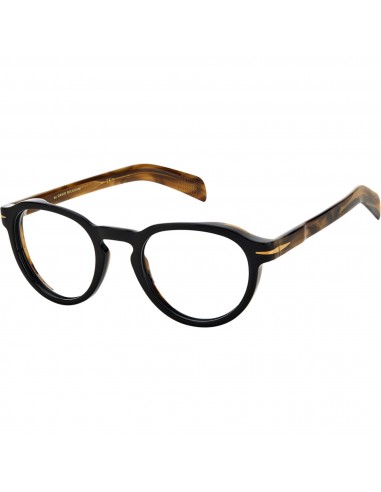 David Beckham Men's Eyeglasses - Black Beige Acetate Full Rim Frame | DB-7021 00WM prix