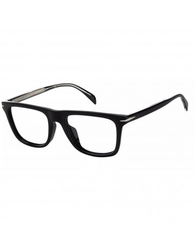 David Beckham Men's Eyeglasses - Black Silver Rectangular Frame | DB-7061/F/BB 0BSC ouvre sa boutique