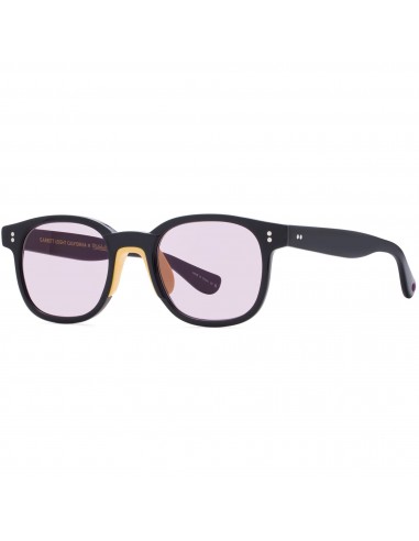 Garrett Leight Women's Sunglasses - Black Oval Frame Plum Lens | MICHELL & NESS BK/PLU outlet