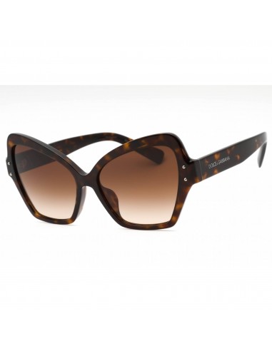 Dolce & Gabbana Women's Sunglasses - Havana Plastic Cat Eye Frame | 0DG4463F 502/13 pas chere