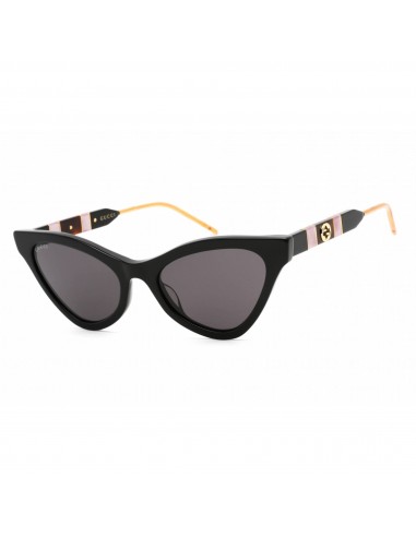 Gucci Unisex Sunglasses - Black Metal Cat Eye Full Rim Frame Grey Lens | GG0597S 001 une grave pollution 