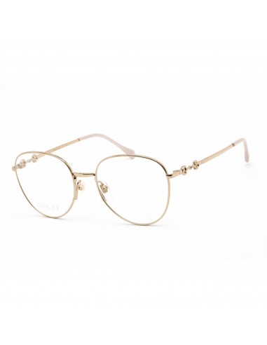 Gucci Women's Eyeglasses - Shiny Gold Metal Oval Shape Full Rim Frame | GG0880O 001 Toutes les collections ici