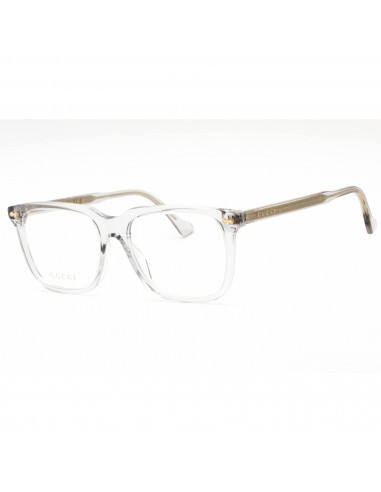 Gucci Men's Eyeglasses - Grey Plastic Square Full Rim Frame Clear Lens | GG0737O 016 vente chaude votre 