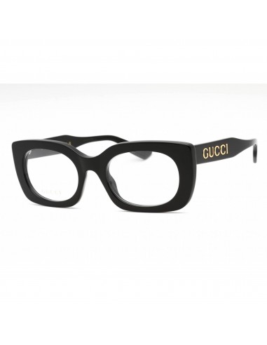 Gucci Women's Eyeglasses - Black Plastic Rectangular Full Rim Frame | GG1154O 001 de la marque