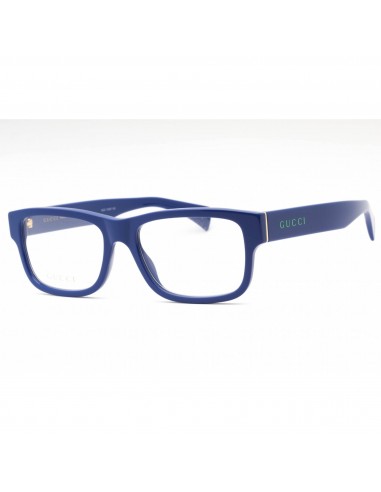 Gucci Men's Eyeglasses - Blue Plastic Rectangular Shape Full Rim Frame | GG1141O 002 suggérées chez