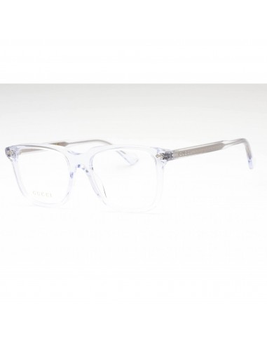 Gucci Men's Eyeglasses - Crystal Plastic Square Shape Full Rim Frame | GG0737O 018 Comparez et commandez 