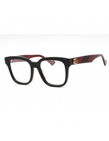 Gucci Unisex Eyeglasses - Black/Burgundy Plastic Square Full Rim Frame | GG0958O 008 vente chaude votre 