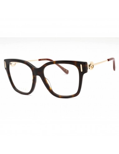 Gucci Women's Eyeglasses - Havana/Gold Plastic Cat Eye Full Rim Frame | GG1204O 002 Amélioration de cerveau avec