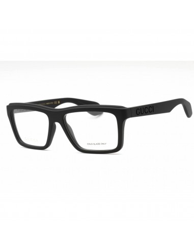 Gucci Men's Eyeglasses - Black Rectangular Full Rim Frame Clear Lens | GG1573O 001 Fin de série