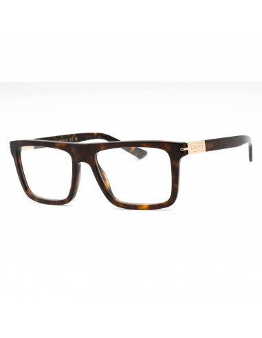 Gucci Men's Eyeglasses - Havana Plastic Rectangular Full Rim Frame | GG1504O 006 Profitez des Offres !