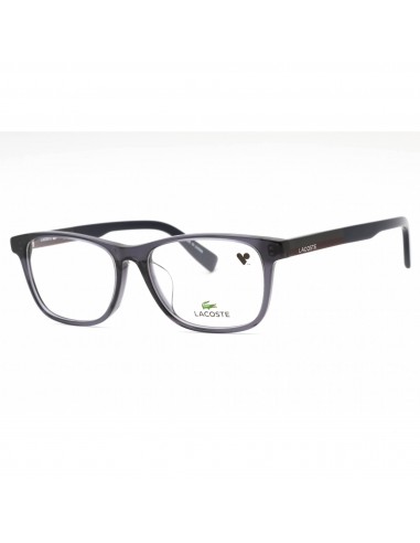 Lacoste Men's Eyeglasses - Grey Plastic Rectangular Full Rim Frame | L2916LB 020 meilleur choix