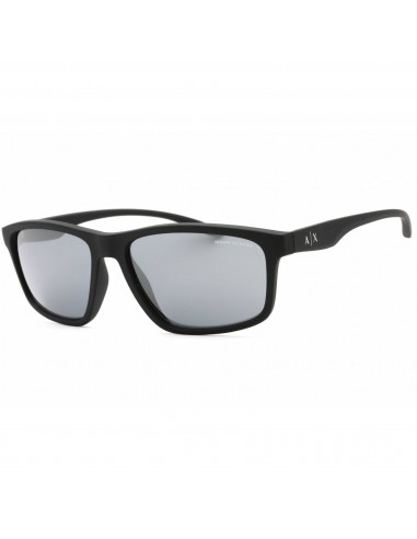 Armani Exchange Men's Sunglasses - Matte Black Plastic Cat Eye Frame | 0AX4122S 80786G Le MVP de beaucoup