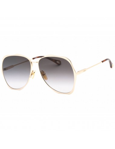 Chloe Women's Sunglasses - Gold Full Rim Metal Frame Grey Lens | CH0183S 001 Voir les baskets