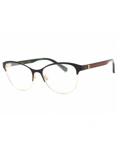 Gucci Women's Eyeglasses - Black/Green Cat Eye Full Rim Metal Frame | GG0718O 004 Comparez plus de prix