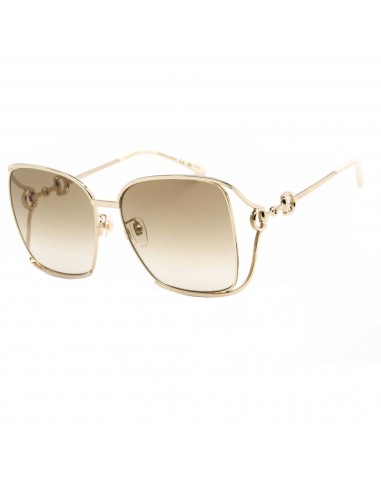 Gucci Women's Sunglasses - Gold Oversized Full Rim Frame Brown Lens | GG1020S 004 Toutes les collections ici