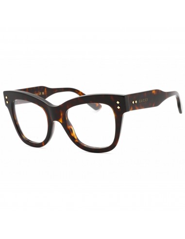 Gucci Women's Eyeglasses - Havana Cat Eye Full Rim Plastic Frame | GG1082O 003 Paris Déstockage Promo