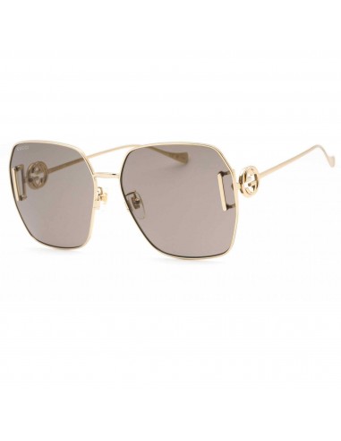 Gucci Women's Sunglasses - Gold Butterfly Full Rim Frame Brown Lens | GG1207SA 005 une grave pollution 