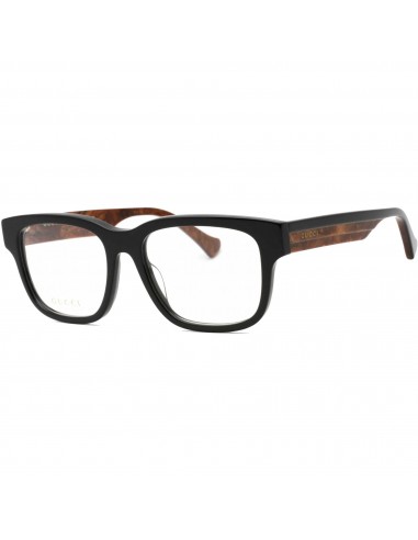 Gucci Men's Eyeglasses - Black/Brown Square Full Rim Plastic Frame | GG1303O 004 d'Europe débarque