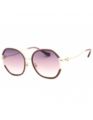 Coach Women's Sunglasses - Light Gold/Pink Metal Geometric Frame | 0HC7144BD 9413U6 de votre