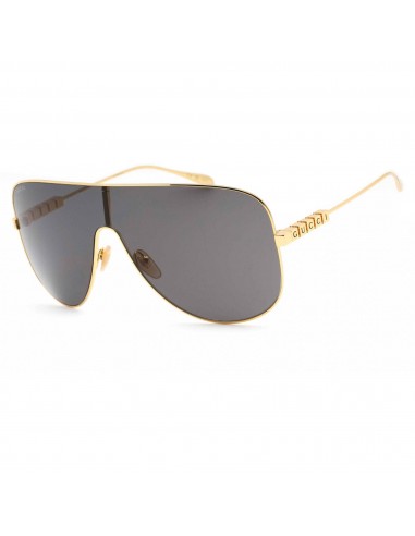 Gucci Women's Sunglasses - Gold Shield Full Rim Metal Frame Grey Lens | GG1436S 001 commande en ligne