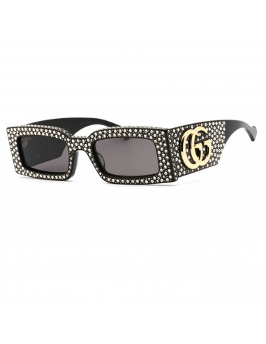 Gucci Women's Sunglasses - Black Rectangular Full Rim Plastic Frame | GG1425S 005 Paris Déstockage Promo