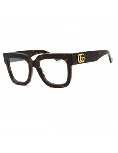 Gucci Women's Eyeglasses - Havana Square Full Rim Plastic Frame | GG1549O 002 sur le site 