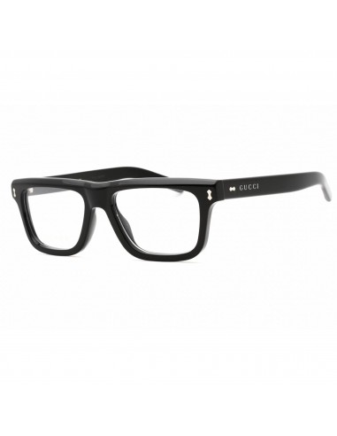 Gucci Men's Eyeglasses - Black Square Full Rim Plastic Frame | GG1525O 001 Pour