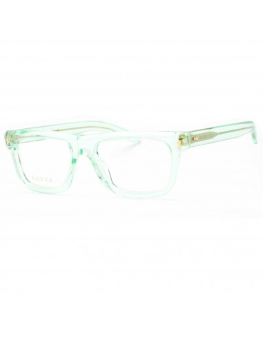 Gucci Men's Eyeglasses - Green Square Full Rim Plastic Frame | GG1525O 004 solde