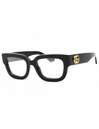 Gucci Women's Eyeglasses - Black Square Full Rim Plastic Frame | GG1548O 004 pas cher 