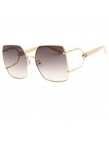 Gucci Women's Sunglasses - Gold/Ivory Oversized Full Rim Metal Frame | GG1564SA 003 est présent 