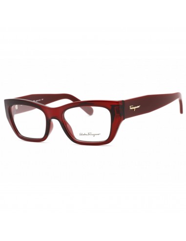 Salvatore Ferragamo Women's Eyeglasses - Transparent Red Rectangular Frame | SF2922 613 online