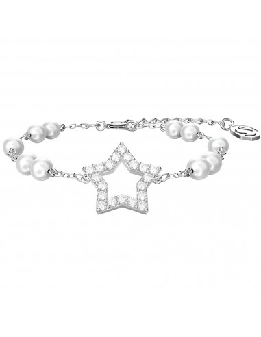 Swarovski Women's Bracelet - Stella Star White Rhodium Plated Spring Closure | 5645385 ou a consommer sur place