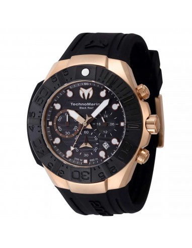 Technomarine Men's Watch - Reef Chronograph Black Dial Silicone Strap | TM-523011 chez Cornerstreet bien 