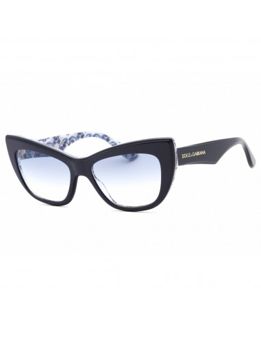 Dolce & Gabbana Women's Sunglasses - Blue On Blue Maiolica Cat Eye | 0DG4417 341419 les muscles