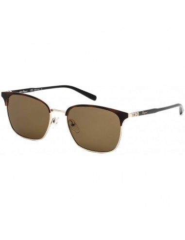 Salvatore Ferragamo Men's Sunglasses - Havana/Shiny Gold Full Rim Frame | SF180S 271 Economisez 