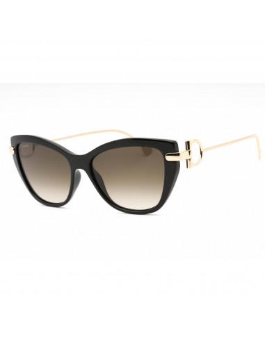 Salvatore Ferragamo Women's Sunglasses - Black Plastic Cat Eye Full Rim | SF928S 001 Dans la société mordern