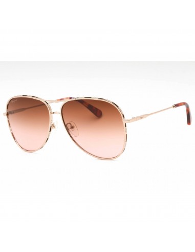 Salvatore Ferragamo Women's Sunglasses - Rose Gold/Tortoise Metal Frame | SF268S 795 vente chaude votre 