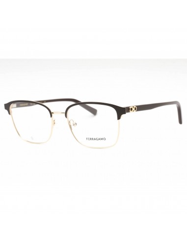 Salvatore Ferragamo Men's Eyeglasses - Gold/Brown Metal Full Rim Frame | SF2225 704 Les magasins à Paris