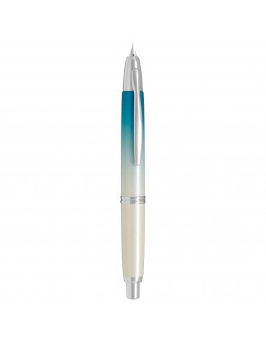 Pilot Fountain Pen - Vanishing Point Rhodium Plated, Seashore, Medium | VP24FBLUMSEA Découvrez la collection