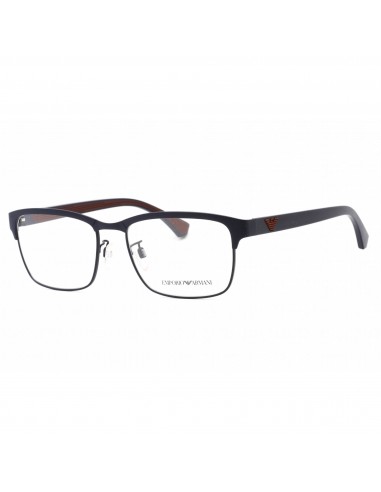 Emporio Armani Men's Eyeglasses - Matte Blue Metal Rectangular Frame | 0EA1098 3003 Amélioration de cerveau avec