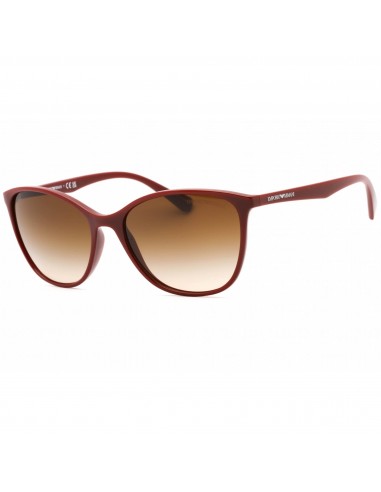 Emporio Armani Women's Sunglasses - Bordeaux Plastic Cat Eye Frame | 0EA4073 557613 livraison gratuite